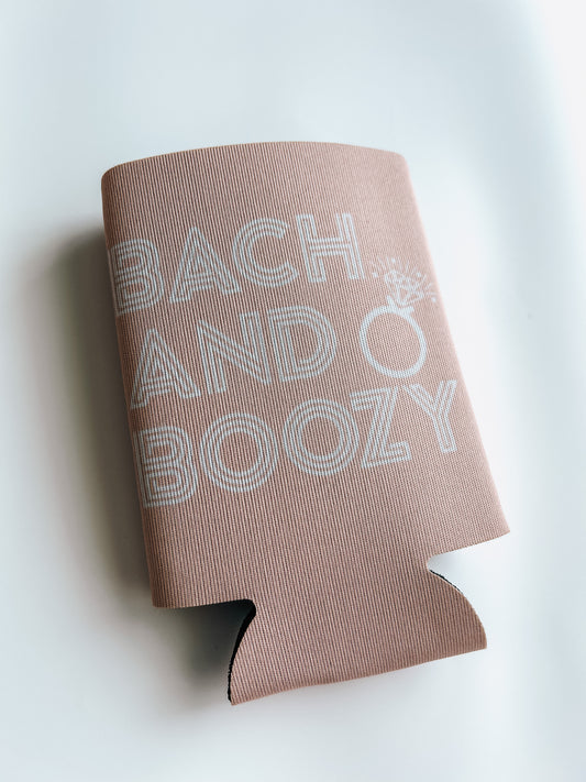Bach And Boozy Pink Can Cooler- Wedding