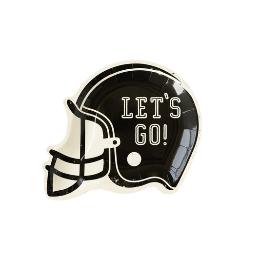 Football Helmet Plate: Let's Go!